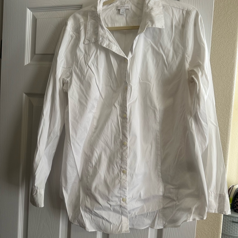 White Button-Up Shirt